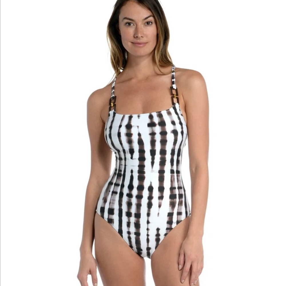 La Blanca Women's
Standard Lingerie One
Piece Swimsuit Crossback, Strappy Back.